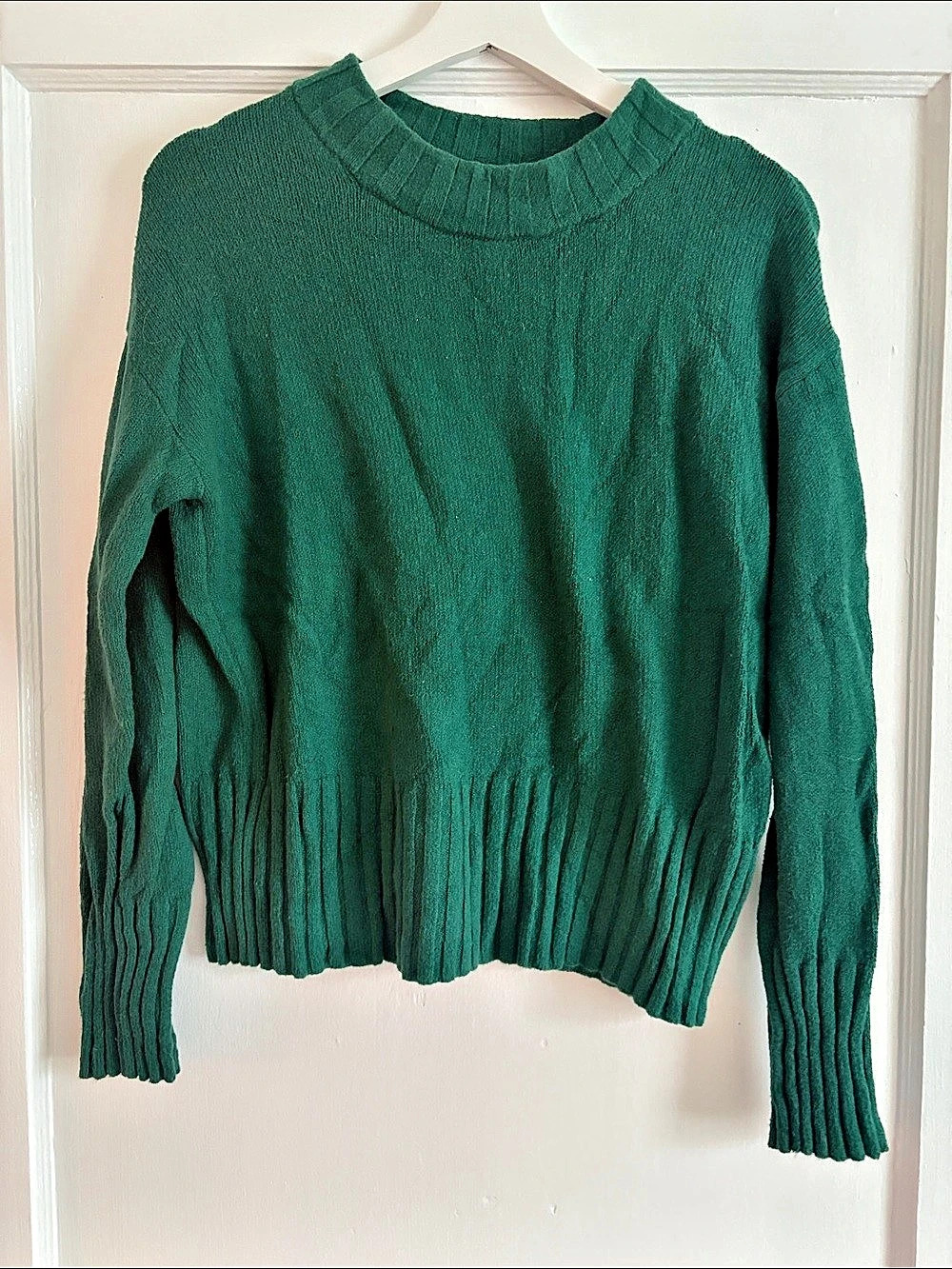 Gap Cashsoft Crewneck Sweater in Balsam Green Size Medium
